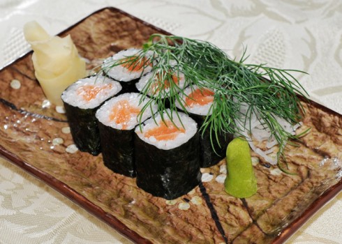 Hosomaki sake maki - Riso e salmone