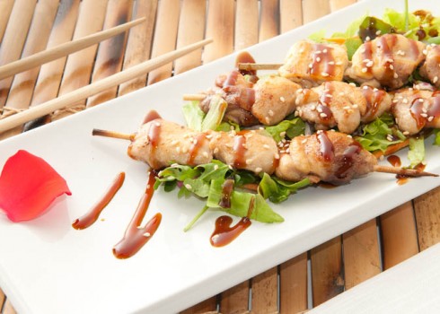 YAKITORI 3 spiedini di pollo alla piastra